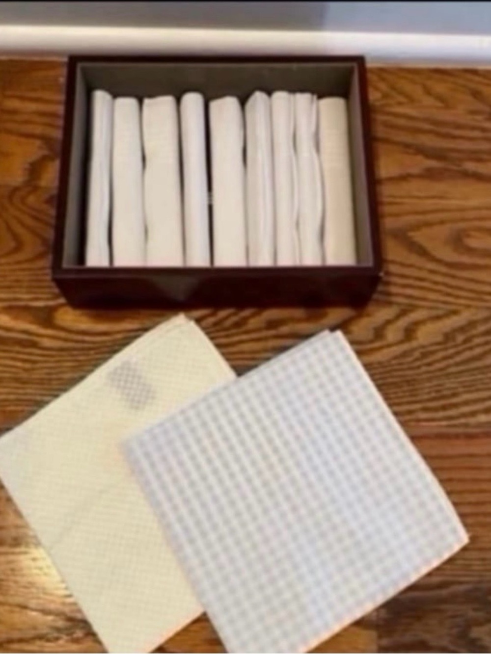 New set of 11 handkerchiefs with storage box